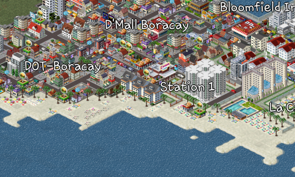 This is Boracay Island, my first map I made here in Theotown. It's one of the best tropical island in the world.