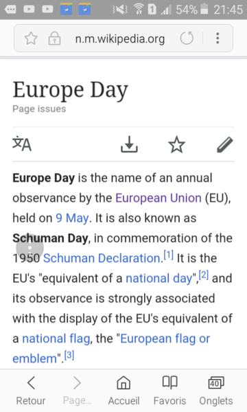 Europe Day ?