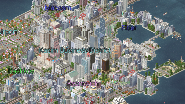 Both pictures presents the Business districts of the city. Found on the center and the northwestern part of the city. They contribute to the city's wealth, success, and all the political and economical work are all done here..