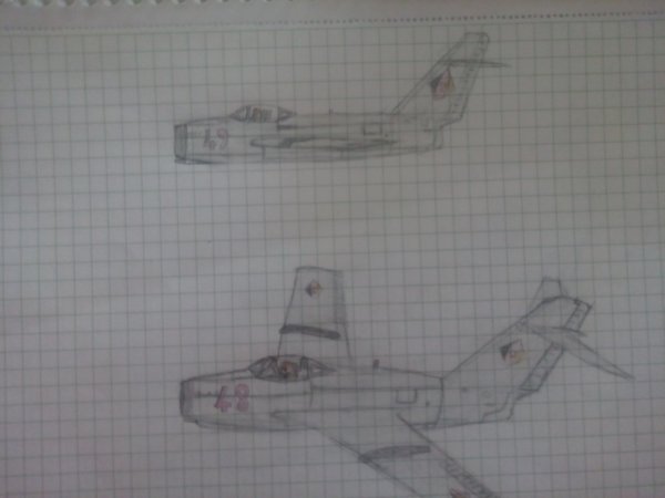 My last plane drawing (Mig 15 East germany)