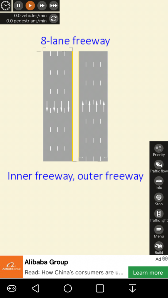 8-lane freeway