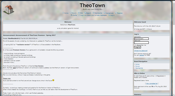 TheoTown Homepage